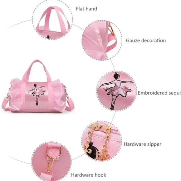 ❗️MARKDOWN❗️PINK BALLET DUFFLE BAG - Picture 2 of 8